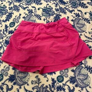 LULULEMON SONIC PINK PACE RIVAL SKIRT💝💝